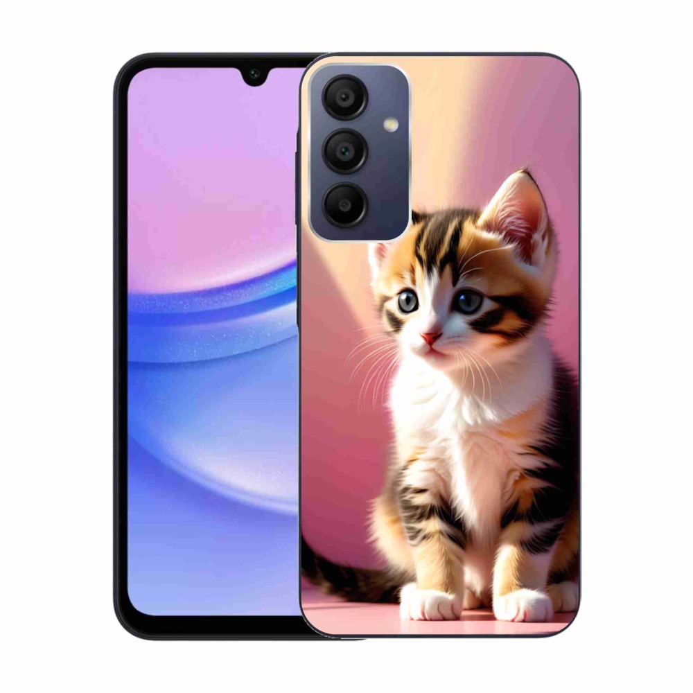 Zselés borítás mmCase Samsung Galaxy A15/5G készülékhez - kíváncsi cica 2