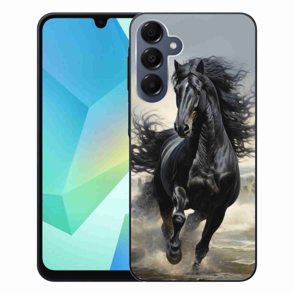 Gél borítás mmCase Samsung Galaxy A16 4G/5G - fekete ló futás