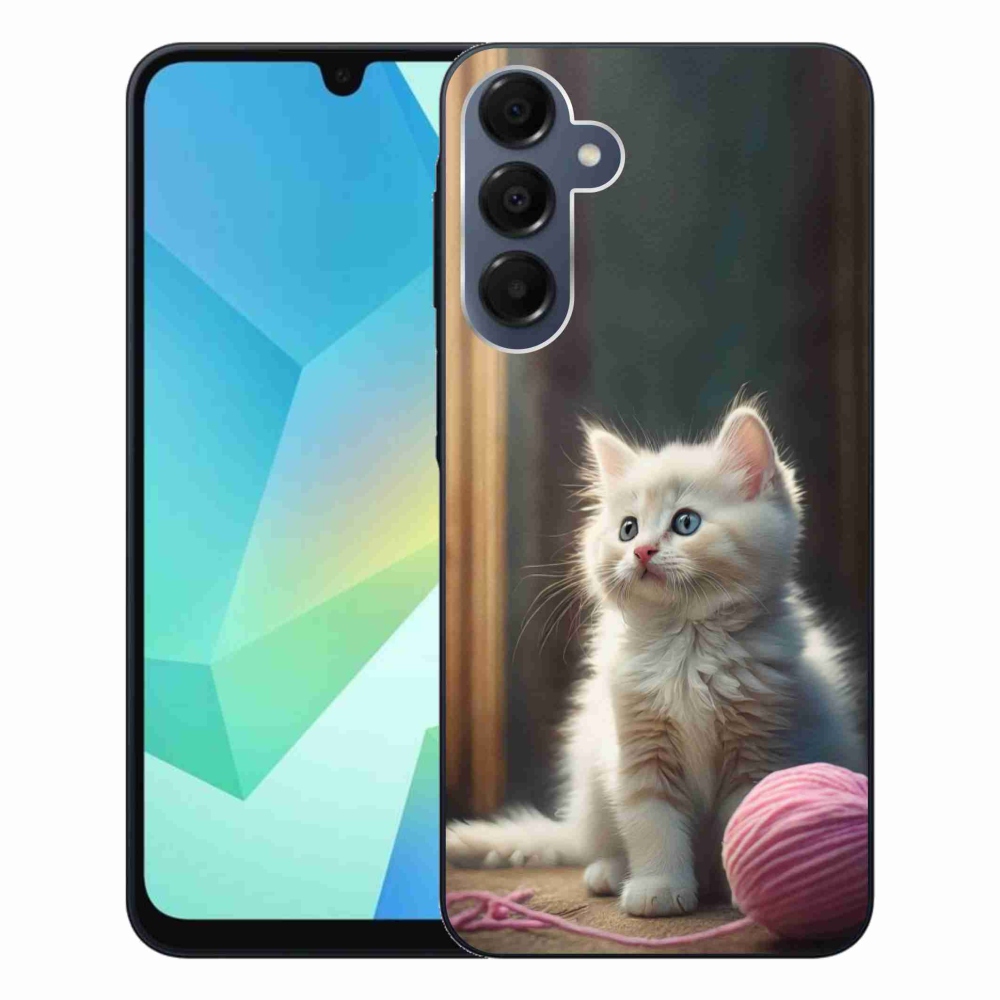 Gél védőhuzat mmCase Samsung Galaxy A16 4G/5G - fehér cica 2