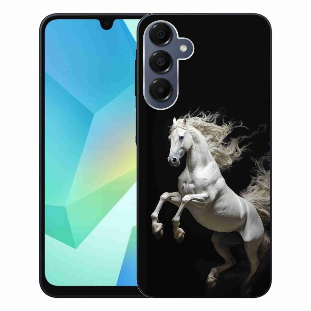 Gél védőhuzat mmCase Samsung Galaxy A16 4G/5G - fehér ló 4