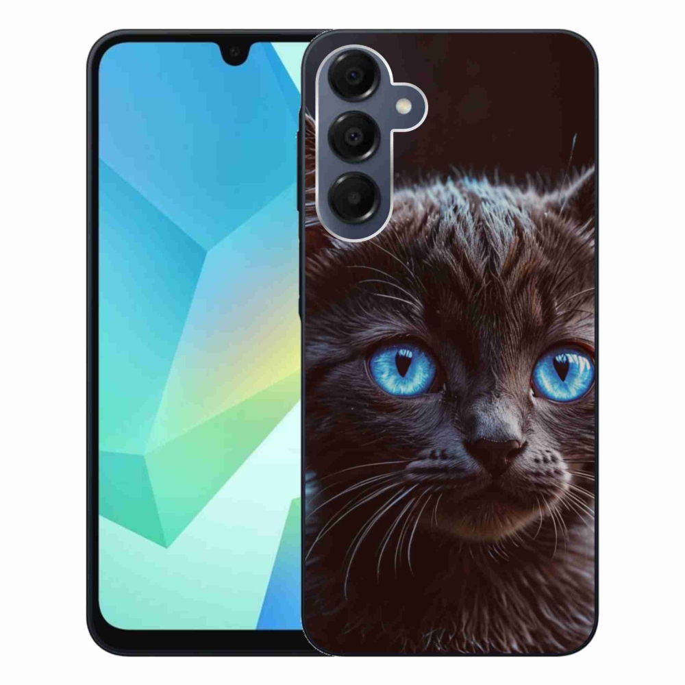 Gél védőhuzat mmCase Samsung Galaxy A16 4G/5G - fekete cica 2