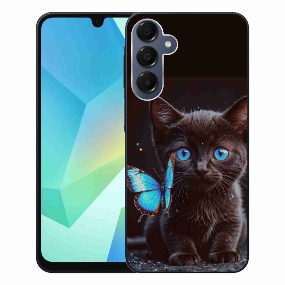 Zselés borítás mmCase Samsung Galaxy A16 4G/5G - fekete cica 3