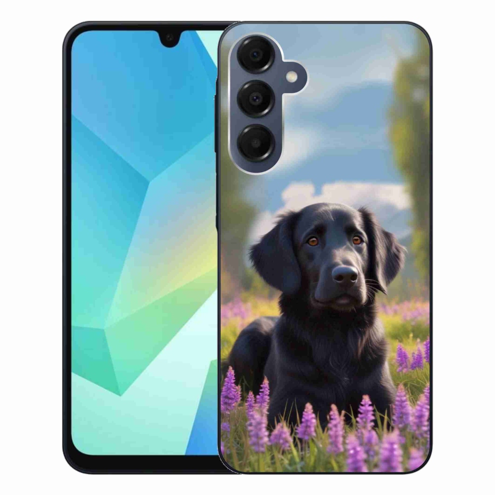 Zselés borítás mmCase Samsung Galaxy A16 4G/5G készülékhez - elegáns fekete retriever