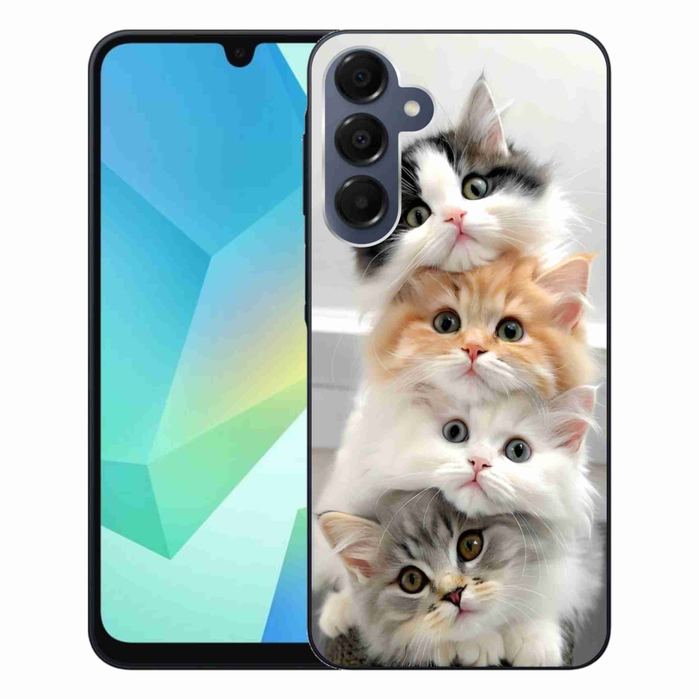 Zselés borítás mmCase Samsung Galaxy A16 4G/5G - macska csokorhoz