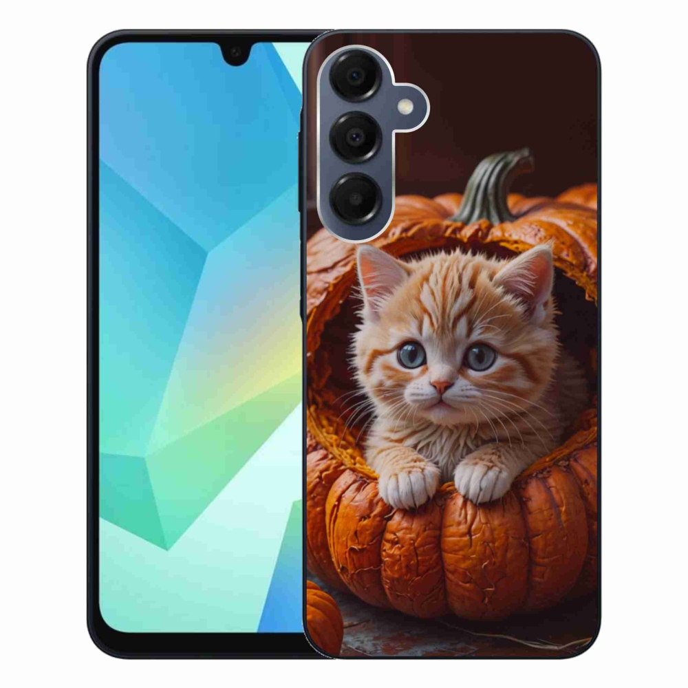 Gél borítás mmCase Samsung Galaxy A16 4G/5G készülékhez - cica és tök 2