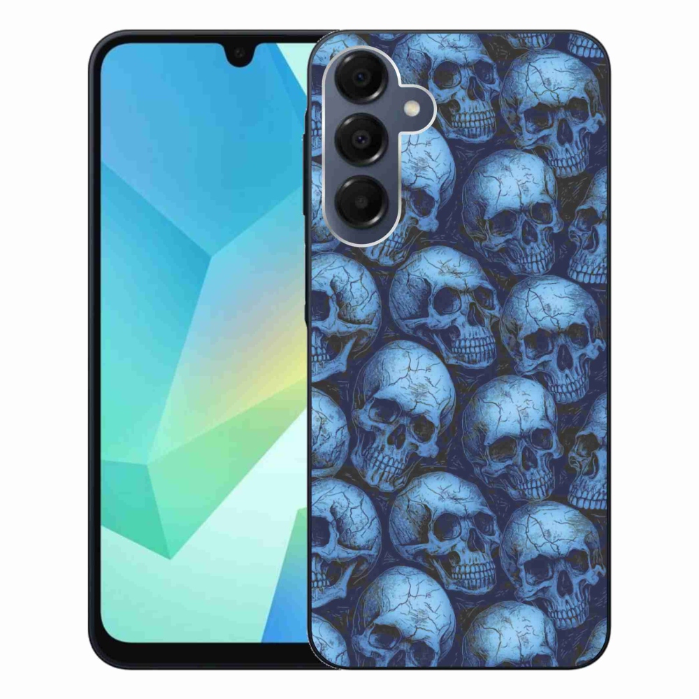 Zselés borítás mmCase Samsung Galaxy A16 4G/5G - koponyákhoz