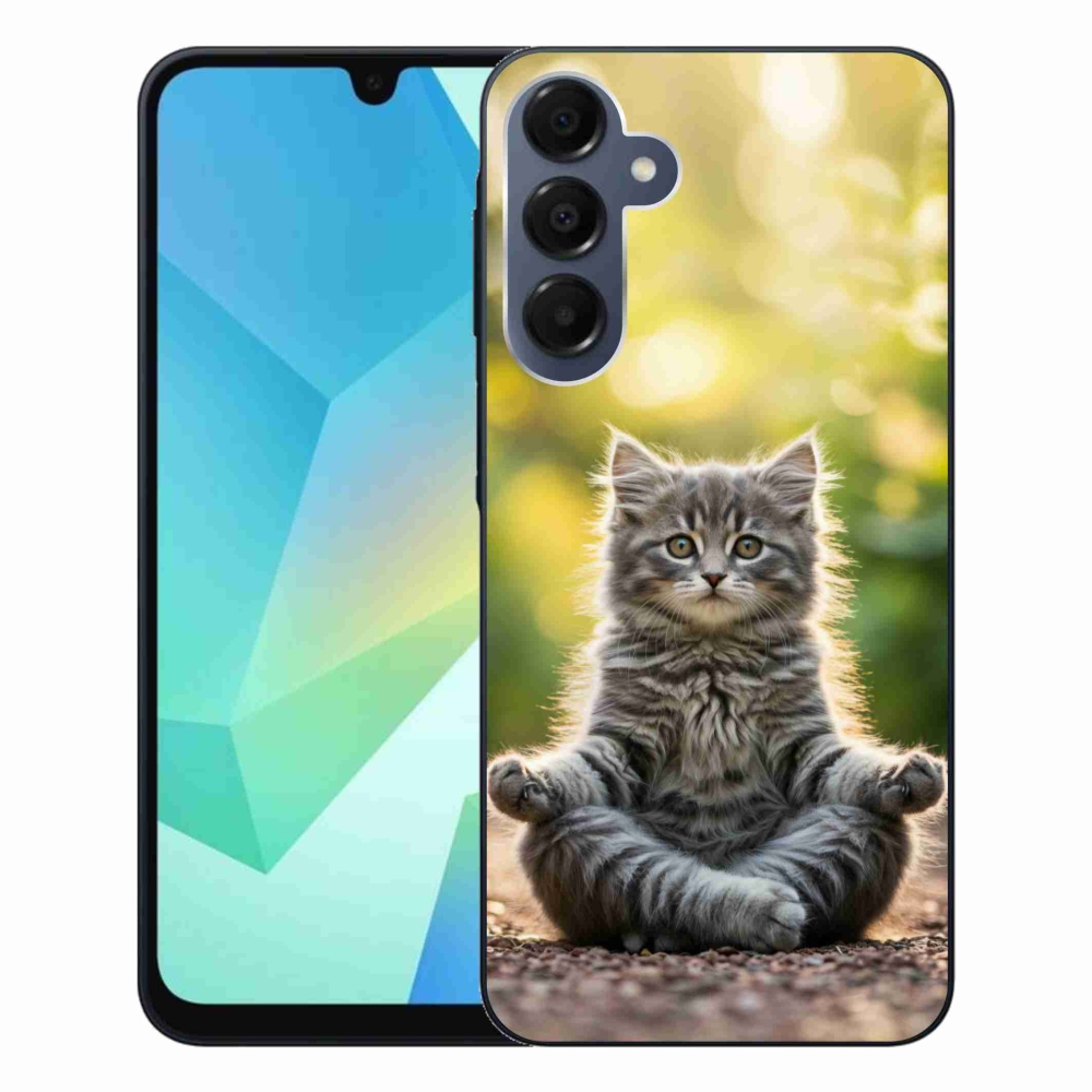 Gél borítás mmCase Samsung Galaxy A16 4G/5G készülékhez - meditáló cica