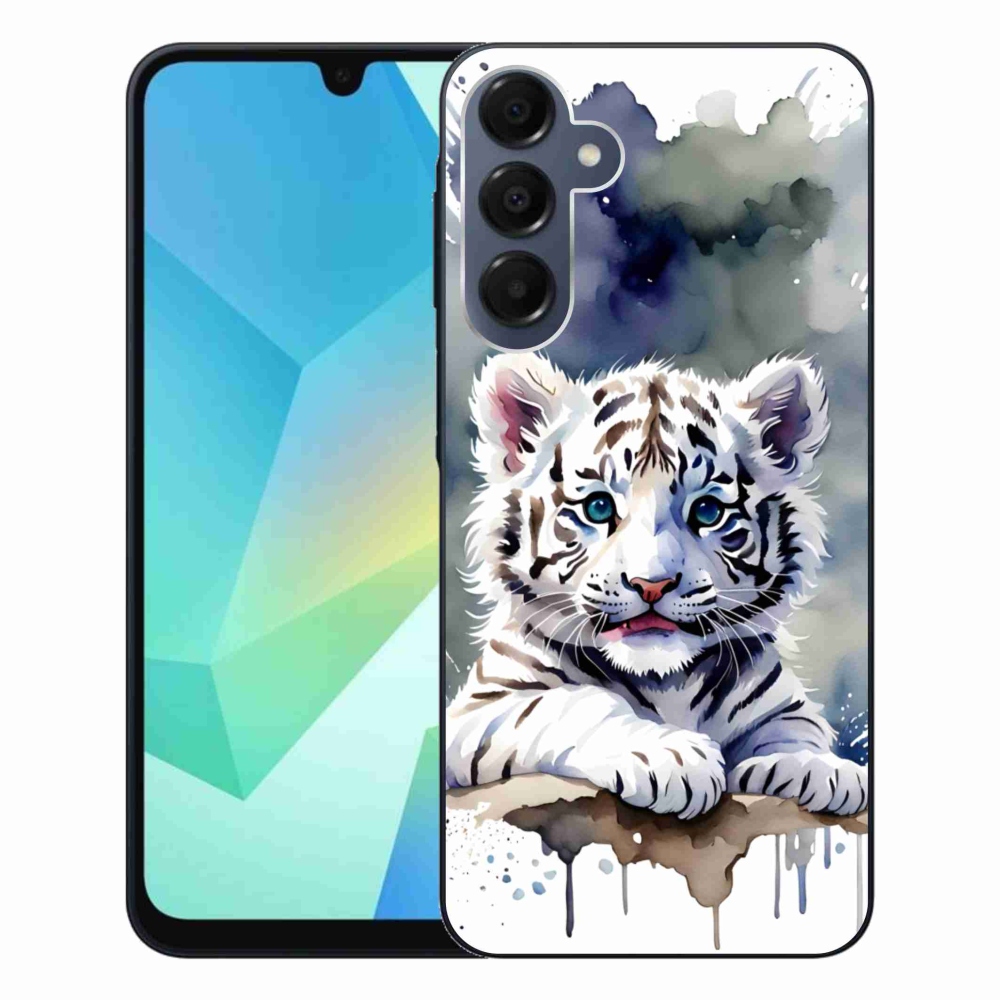 Gél borítás mmCase Samsung Galaxy A16 4G/5G készülékhez - fehér tigriskölyök