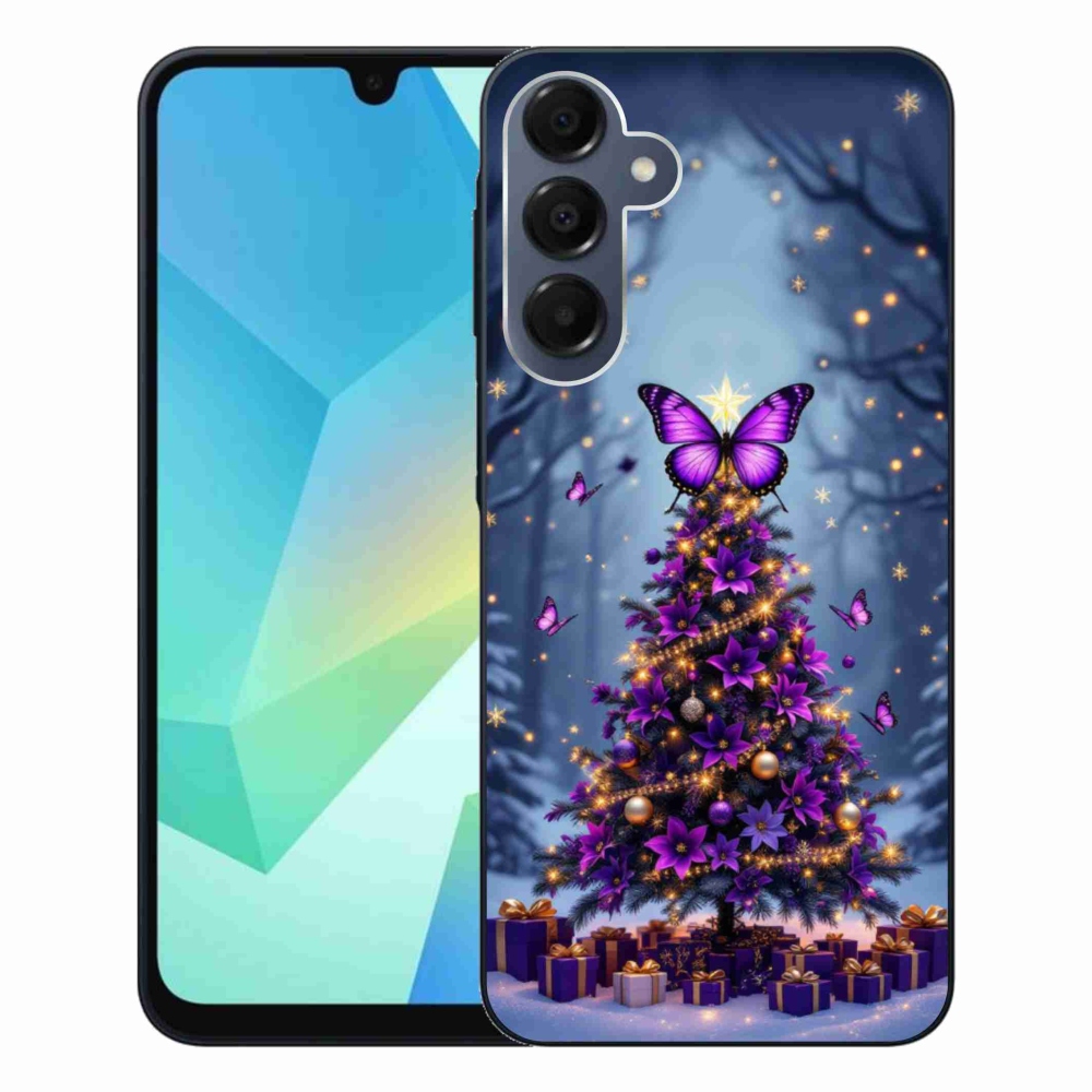 Gél borítás mmCase Samsung Galaxy A16 4G/5G - pillangó karácsonyfa