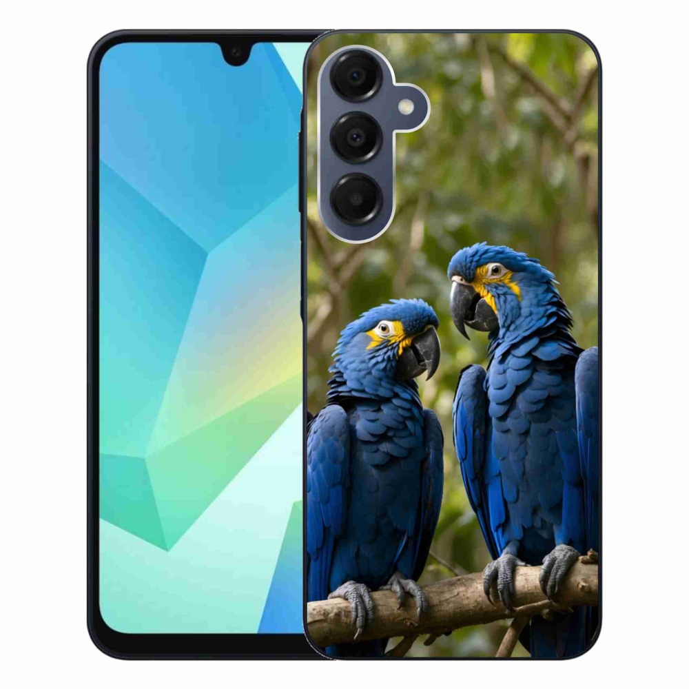 Zselés borítás mmCase Samsung Galaxy A16 4G/5G - papagáj duó számára