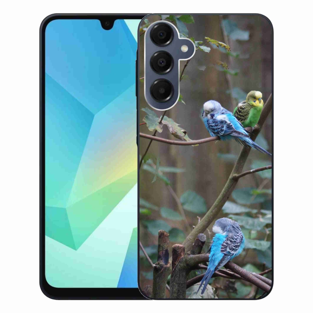 Zselés borítás mmCase Samsung Galaxy A16 4G/5G készülékhez - papagájok az ágon