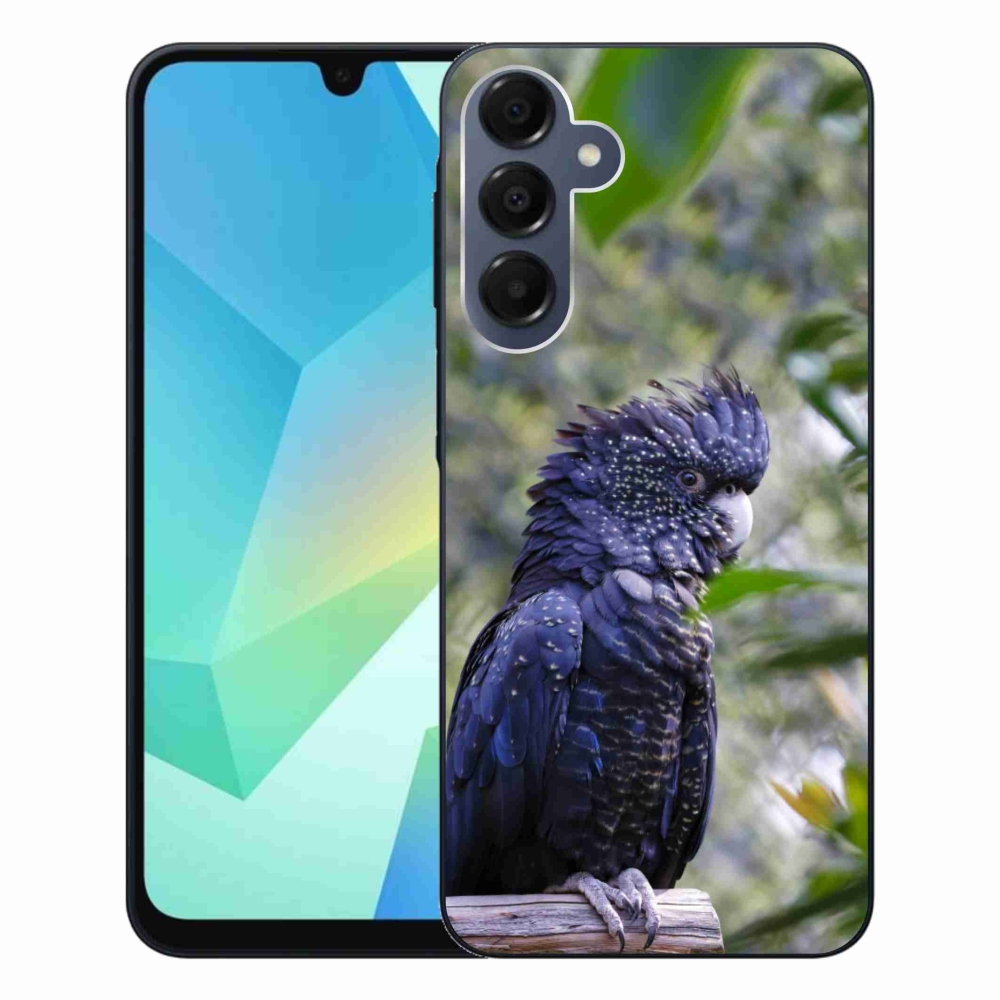 Gél borítás mmCase Samsung Galaxy A16 4G/5G készülékhez - papagáj kakadu fekete