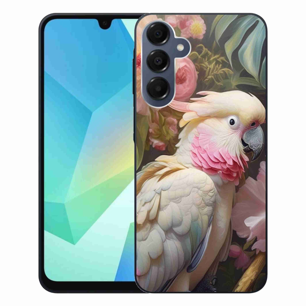 Zselés borítás mmCase Samsung Galaxy A16 4G/5G - papagáj kakadu rózsaszín 2