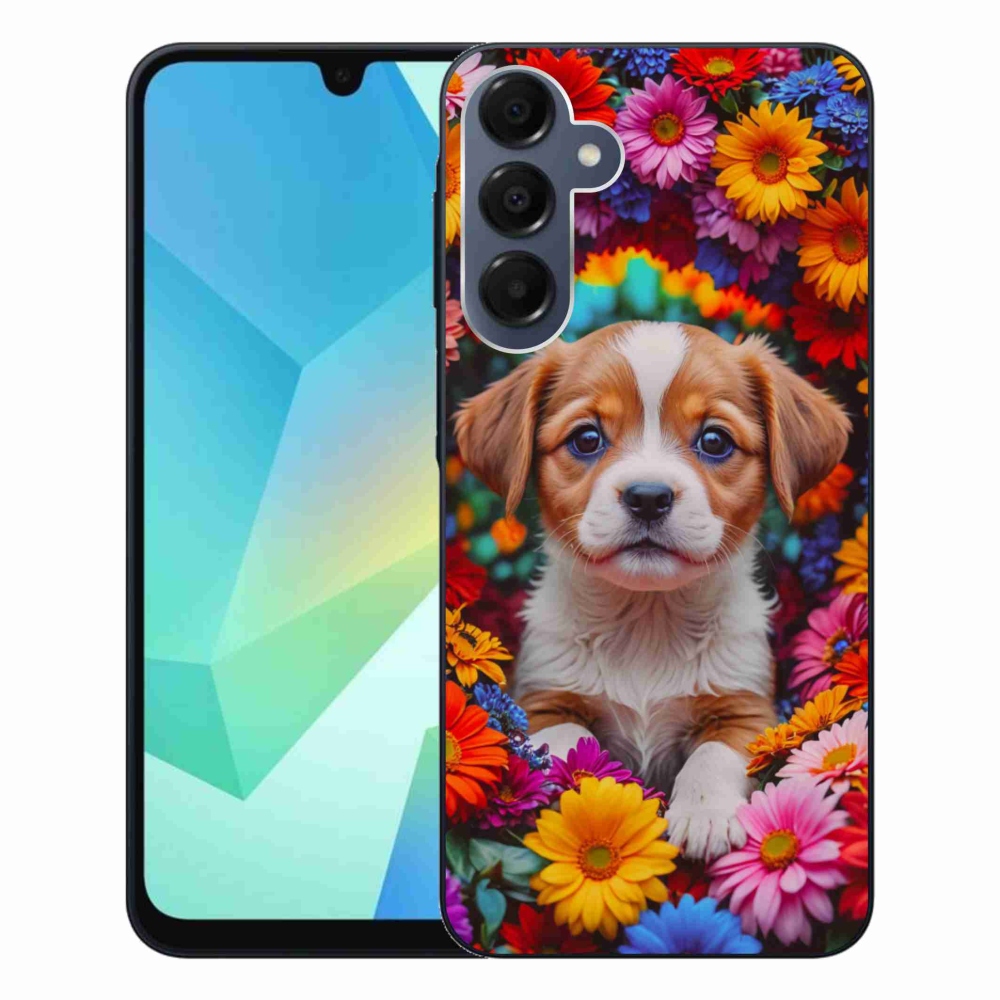 Gél borítás mmCase Samsung Galaxy A16 4G/5G készülékhez - aranyos kiskutya