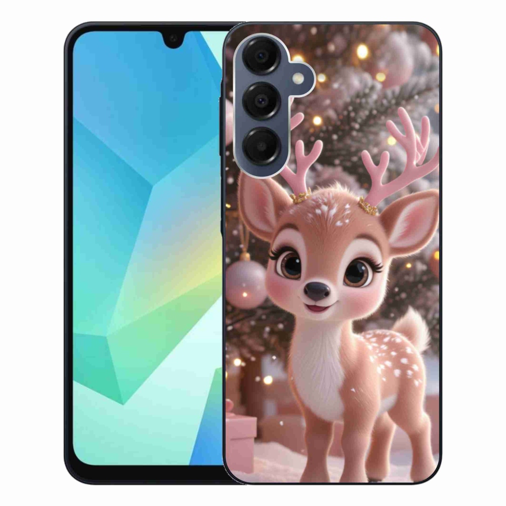 Zselés borítás mmCase Samsung Galaxy A16 4G/5G készülékhez - aranyos rénszarvas