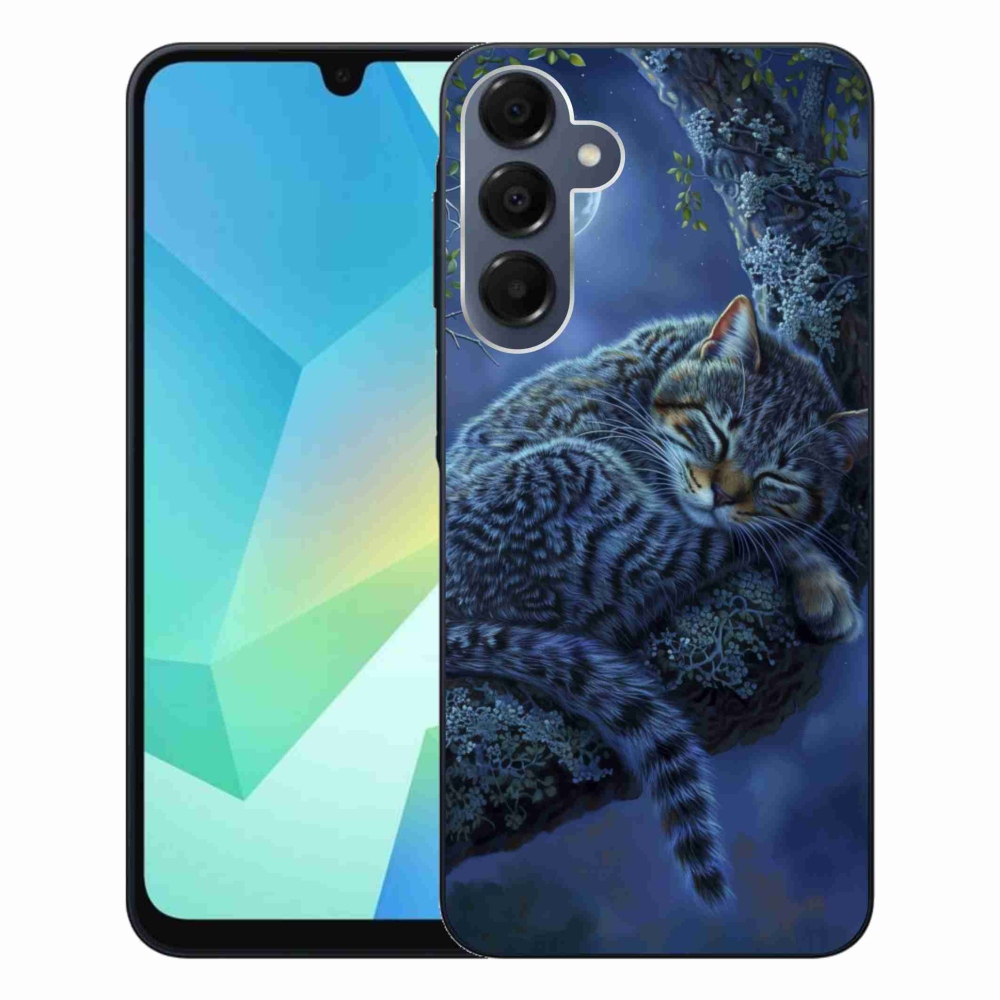 Zselés borítás mmCase Samsung Galaxy A16 4G/5G - alvó macska - Samsung Galaxy A16 4G/5G számára