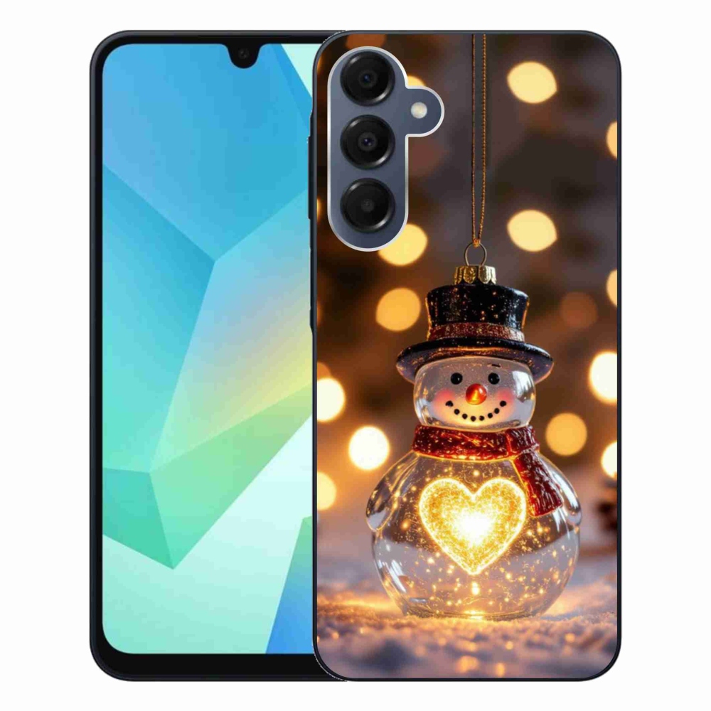 Gél borítás mmCase Samsung Galaxy A16 4G/5G - karácsonyi hóemberhez