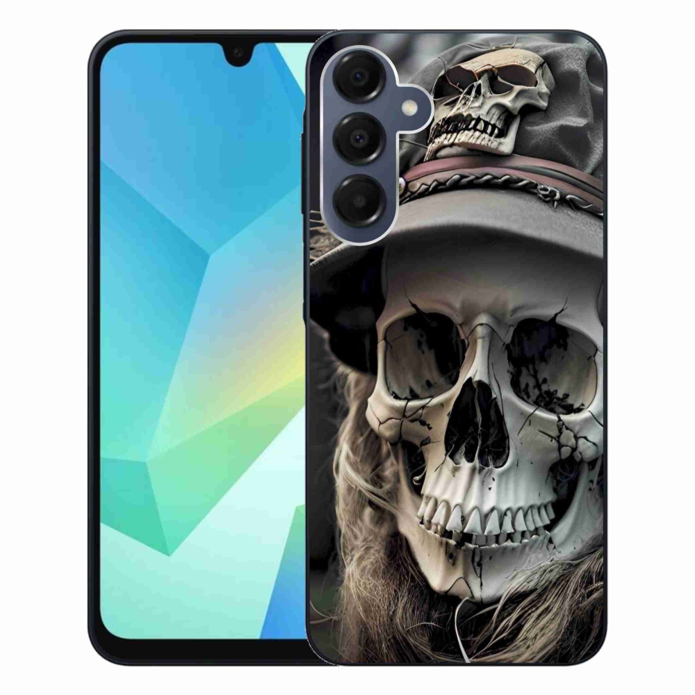 Zselés borítás mmCase Samsung Galaxy A16 4G/5G készülékhez - sötét koponya