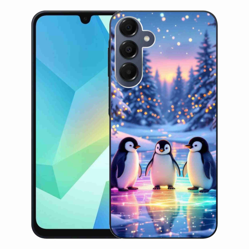 Zselés borítás mmCase Samsung Galaxy A16 4G/5G - pingvinekhez