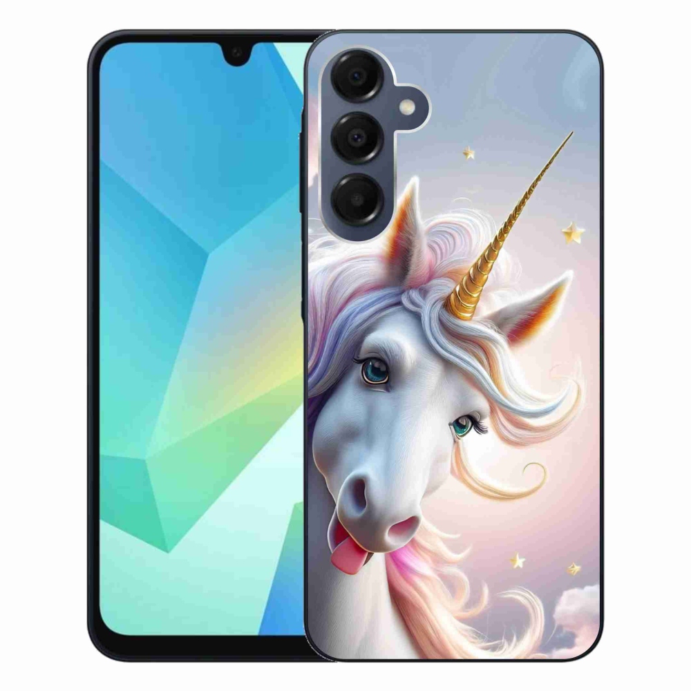 Gél védőhuzat mmCase Samsung Galaxy A16 4G/5G készülékhez - vidám egyszarvú