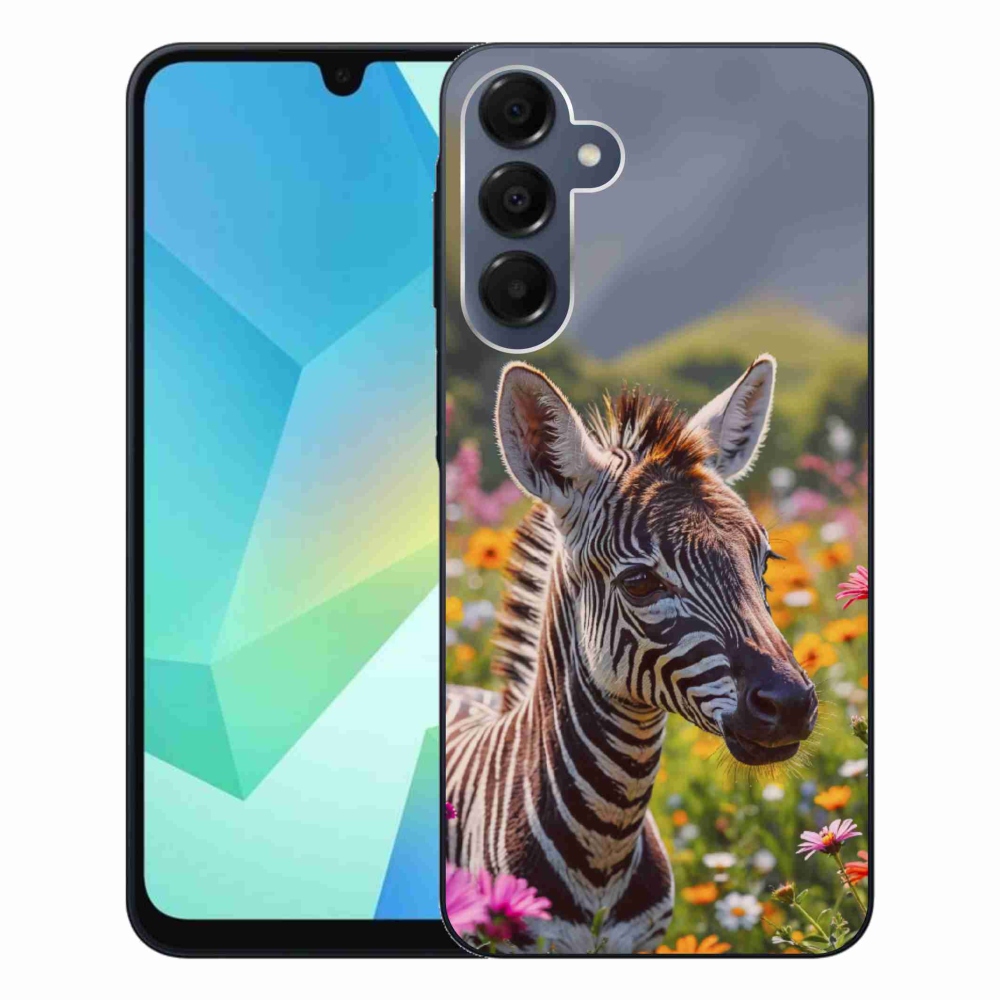 Zselés borítás mmCase Samsung Galaxy A16 4G/5G készülékhez - zebra a réten