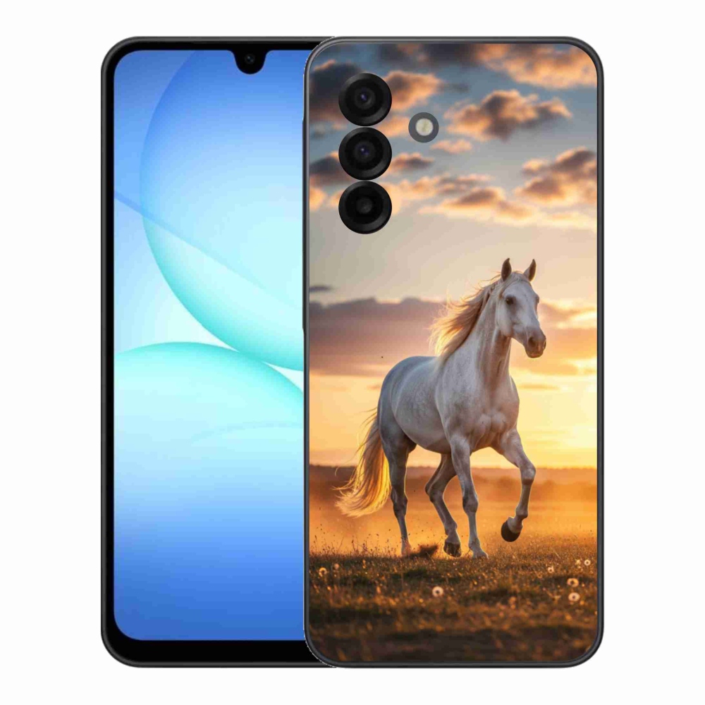 Gél borító mmCase Samsung Galaxy A17 4G/5G - futó fehér ló 2