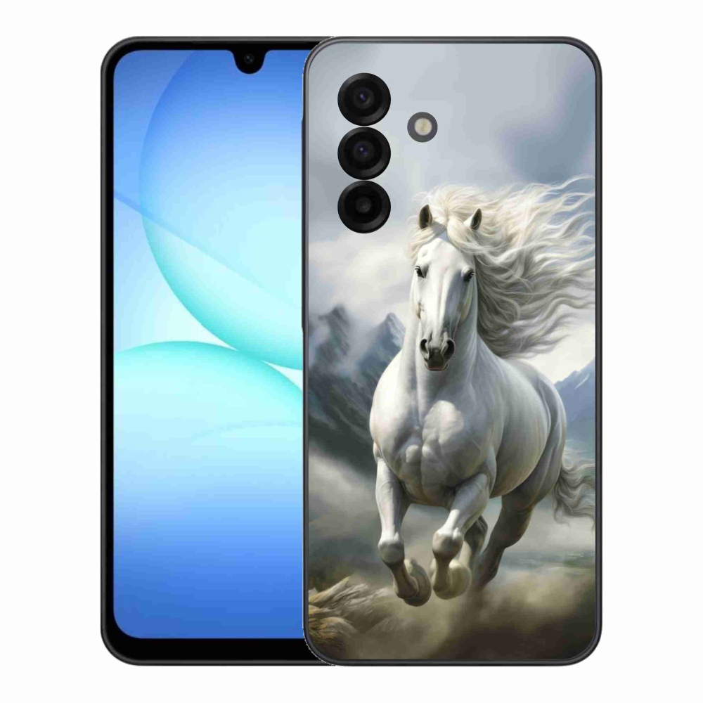 Gél borítás mmCase Samsung Galaxy A17 4G/5G - futó fehér ló 3
