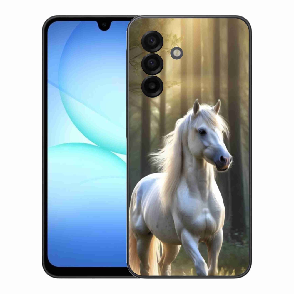 Zselés borítás mmCase Samsung Galaxy A17 4G/5G - fehér ló 3