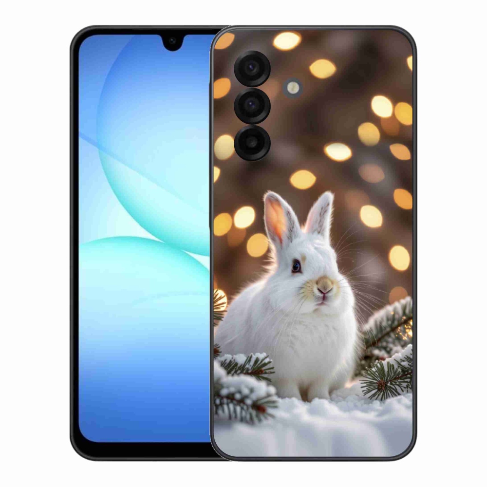 Zselés borítás mmCase Samsung Galaxy A17 4G/5G - fehér nyúl