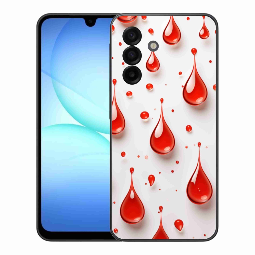 Zselés borítás mmCase Samsung Galaxy A17 4G/5G - piros cseppek