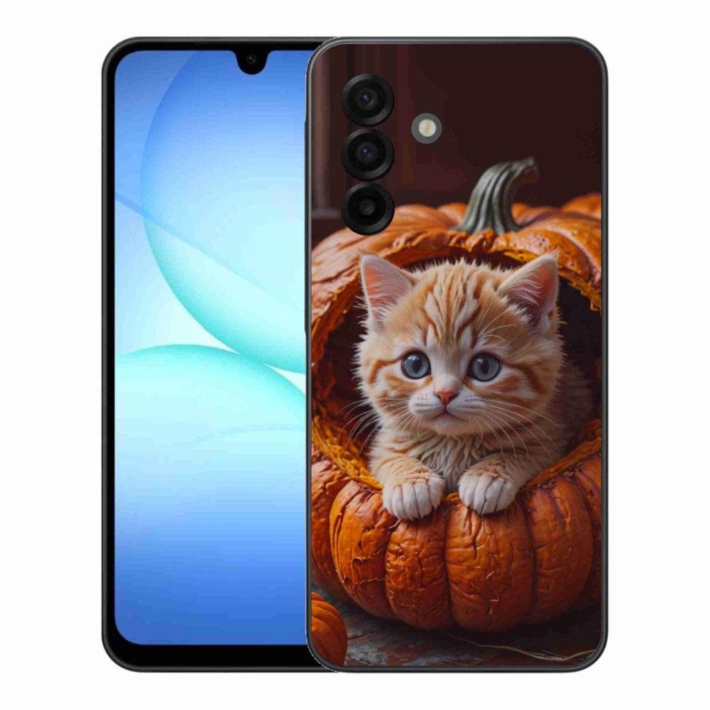 Gél borítás mmCase Samsung Galaxy A17 4G/5G készülékhez - cica és tök 2