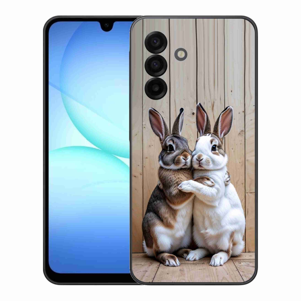 Zselés borítás mmCase Samsung Galaxy A17 4G/5G - nyúl párhoz