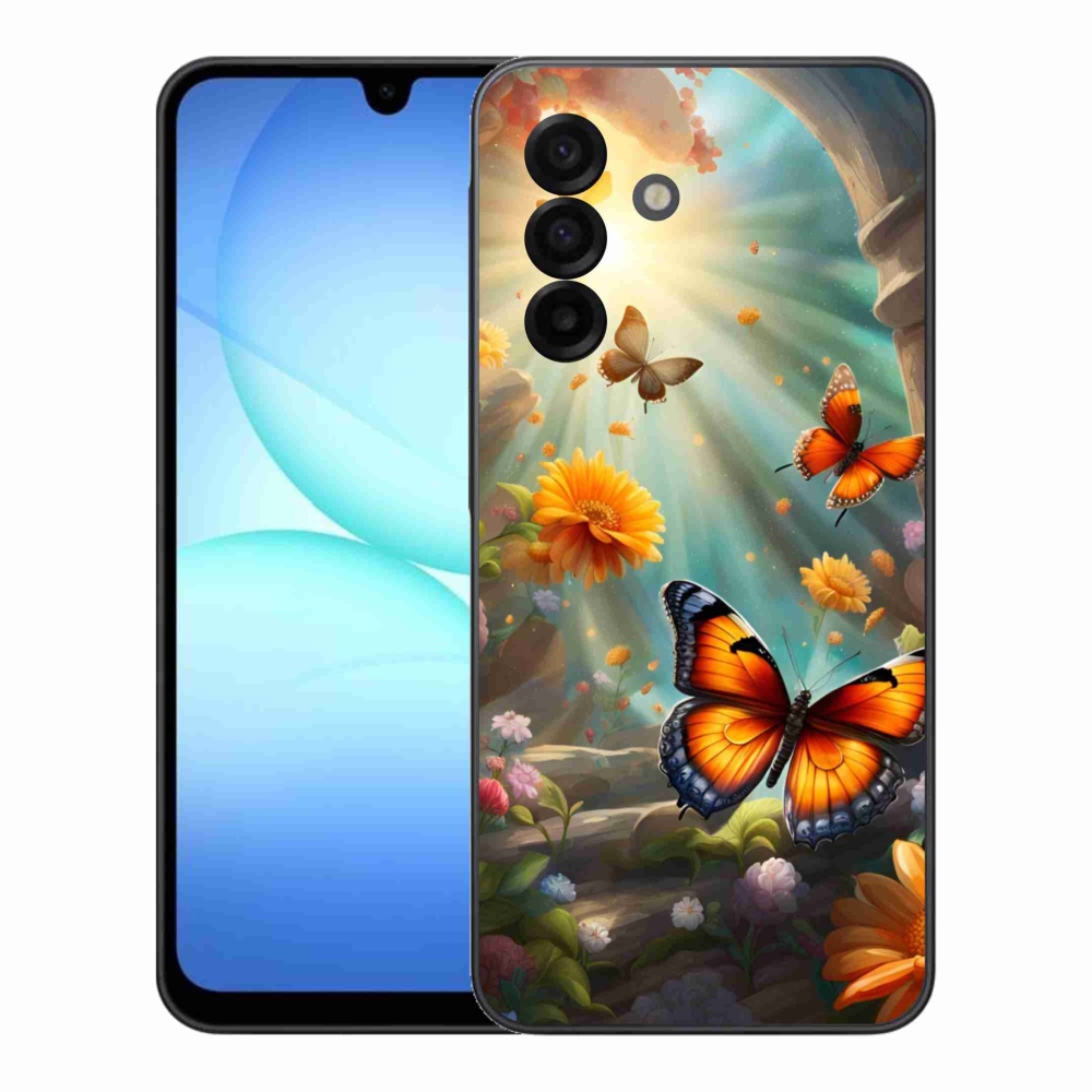 Gél borítás mmCase Samsung Galaxy A17 4G/5G - pillangó kert 2