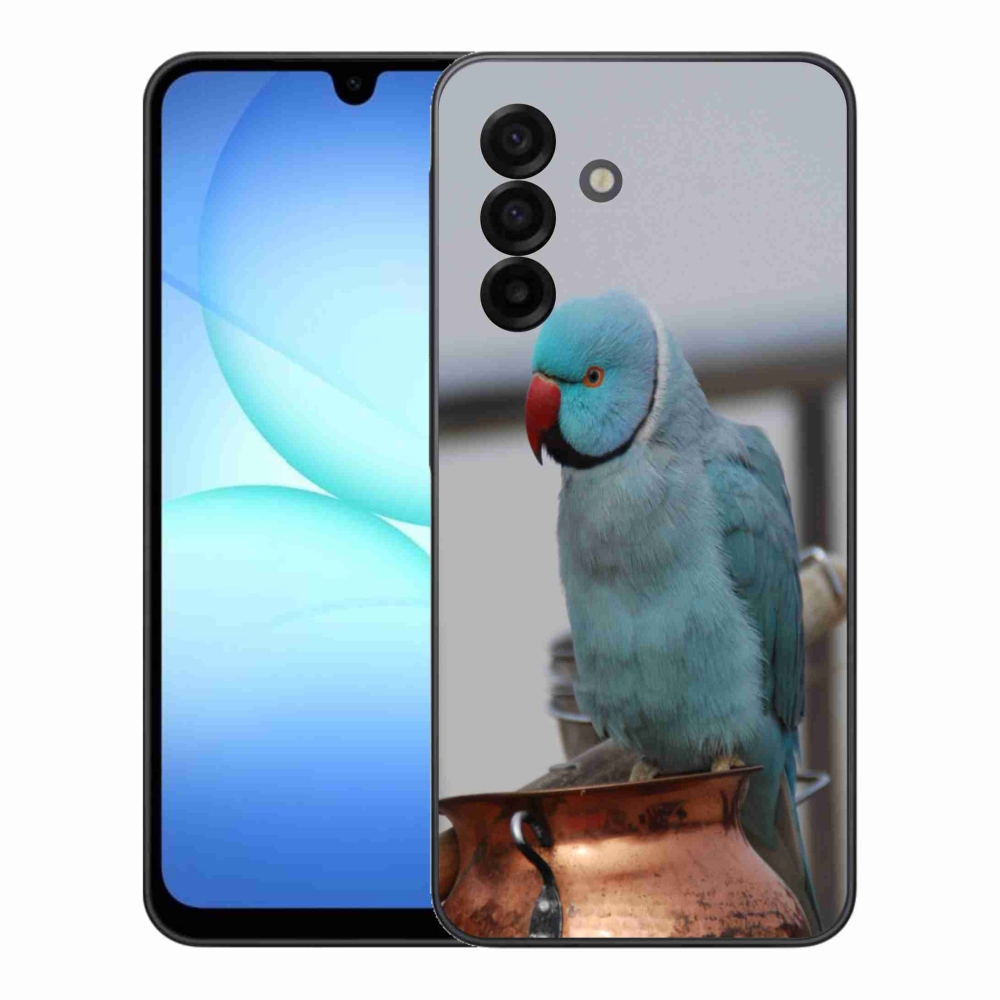 Zselés borítás mmCase Samsung Galaxy A17 4G/5G készülékhez - papagáj alexander kék