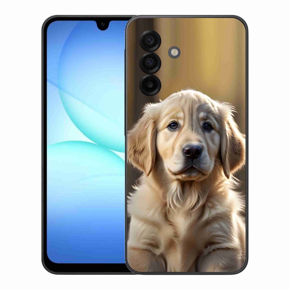 Gél borítás mmCase Samsung Galaxy A17 4G/5G készülékhez - aranyos arany retriever