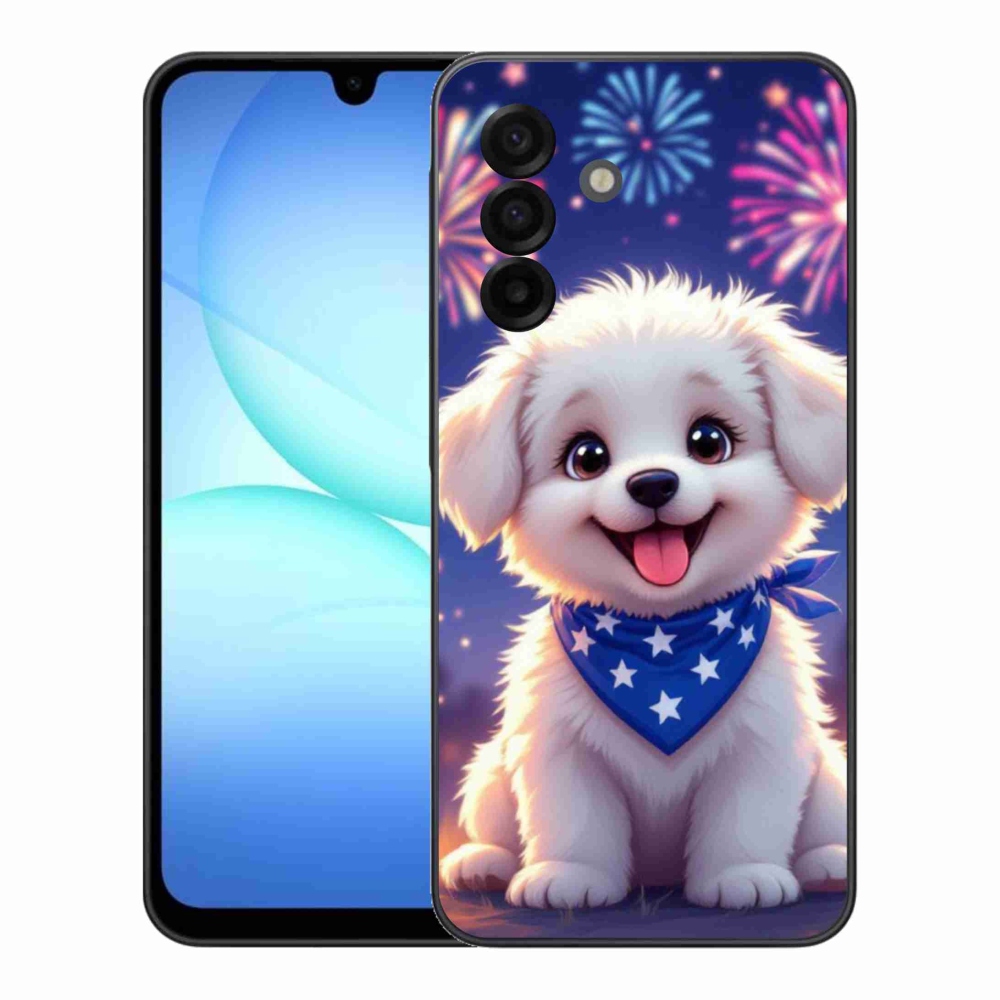 Gél borítás mmCase Samsung Galaxy A17 4G/5G - ünnepi kölyökkutya