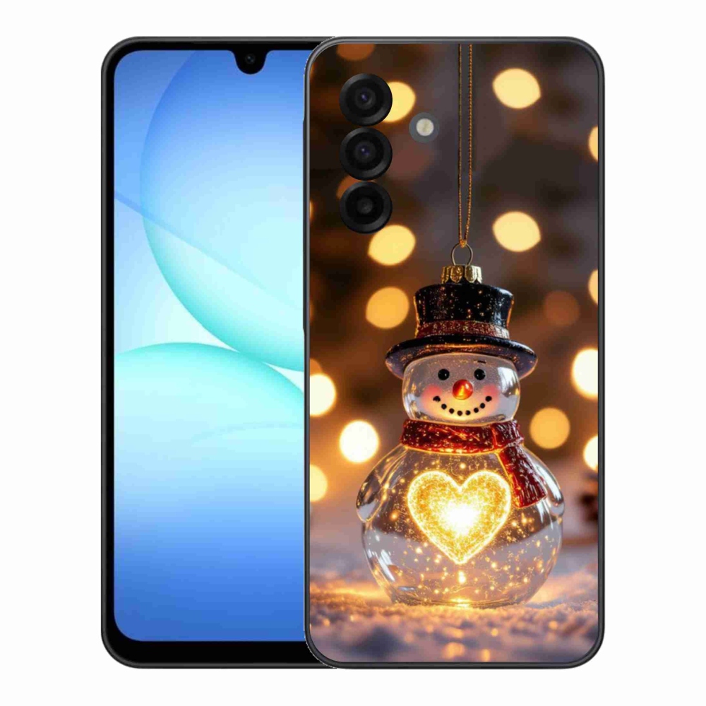 Gél borítás mmCase Samsung Galaxy A17 4G/5G - karácsonyi hóemberhez