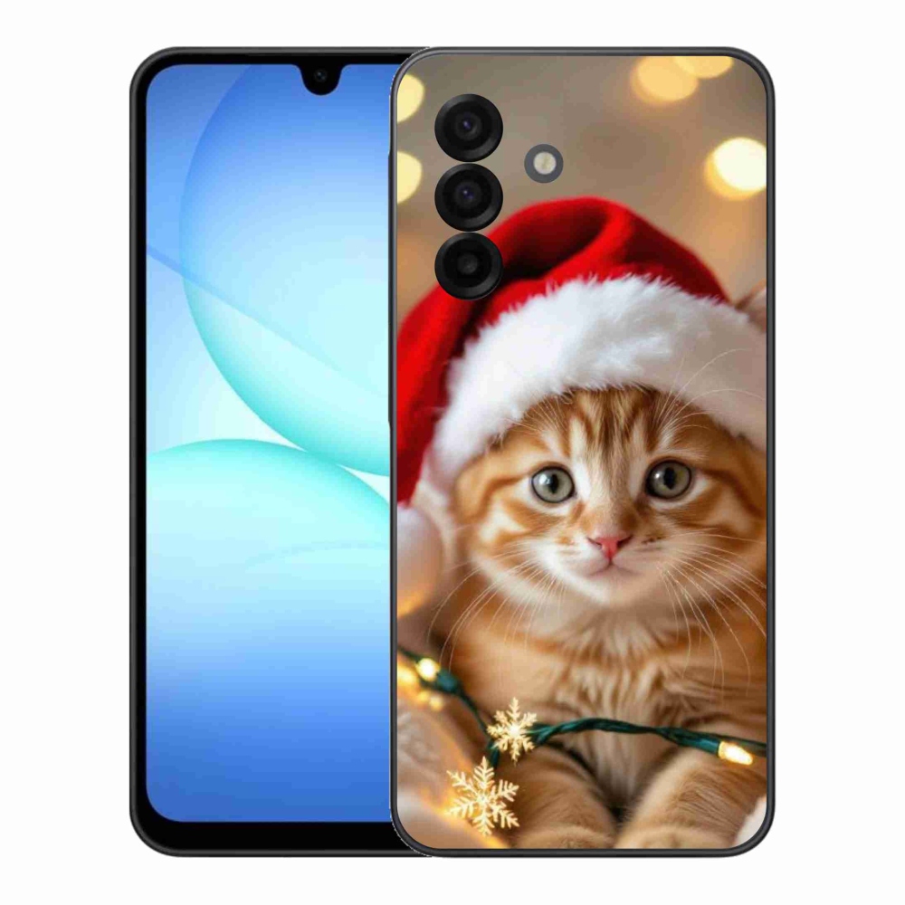 Gél borítás mmCase Samsung Galaxy A17 4G/5G - Karácsonyi cica