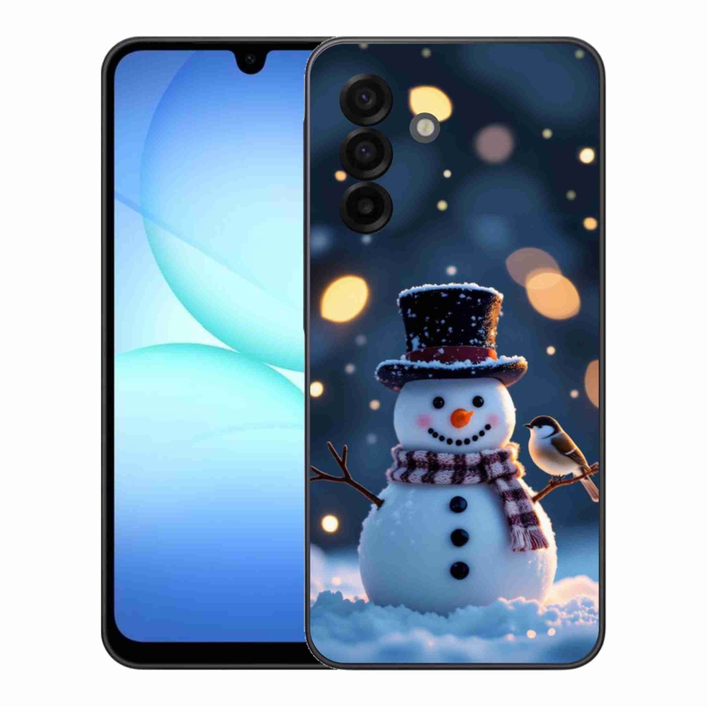 Gél borítás mmCase Samsung Galaxy A17 4G/5G - karácsonyi hóemberhez