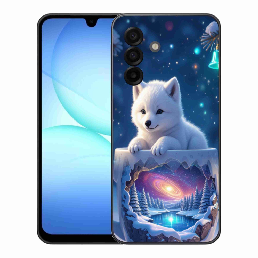 Gél borítás mmCase Samsung Galaxy A17 4G/5G - Karácsonyi kölyökkutya