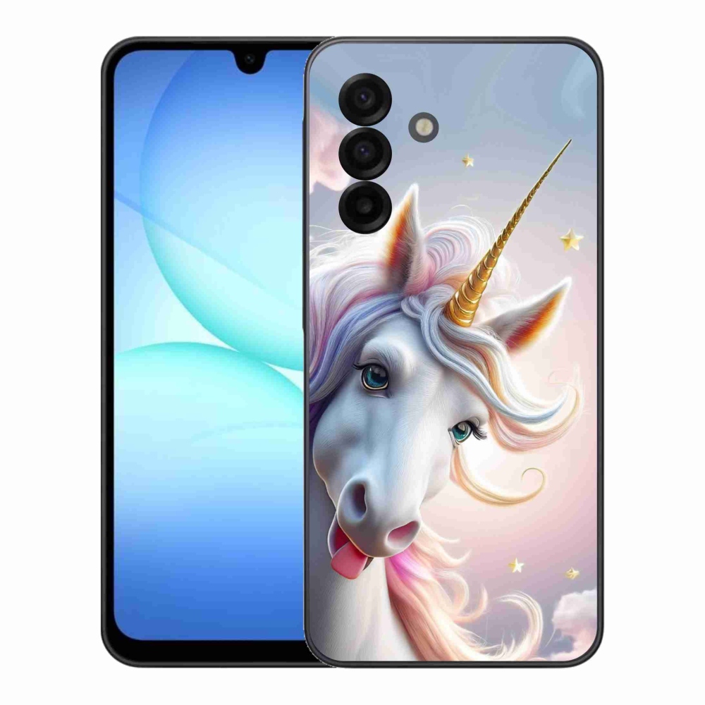 Zselés borítás mmCase Samsung Galaxy A17 4G/5G - vidám egyszarvúhoz