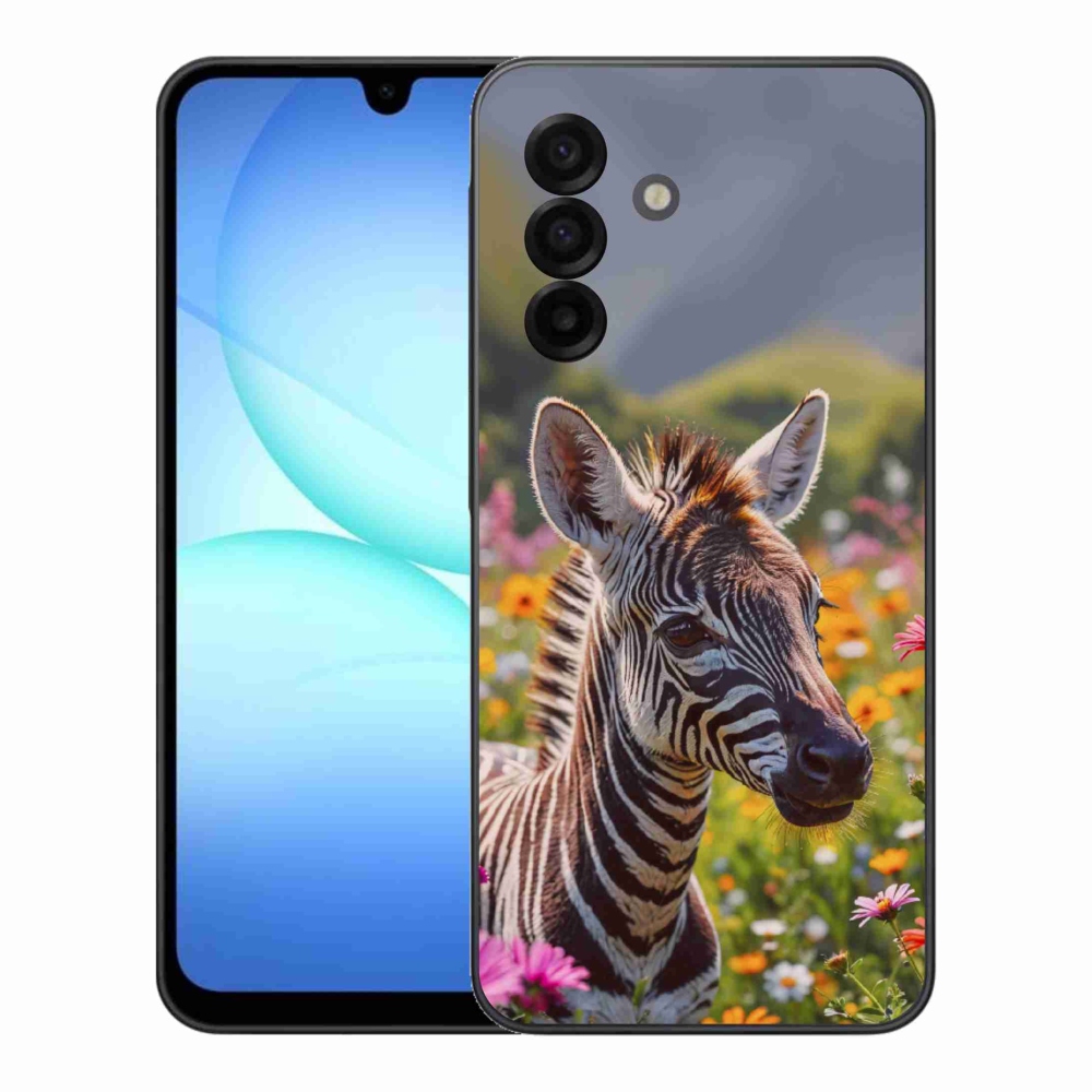 Gél borítás mmCase Samsung Galaxy A17 4G/5G készülékhez - zebra a réten