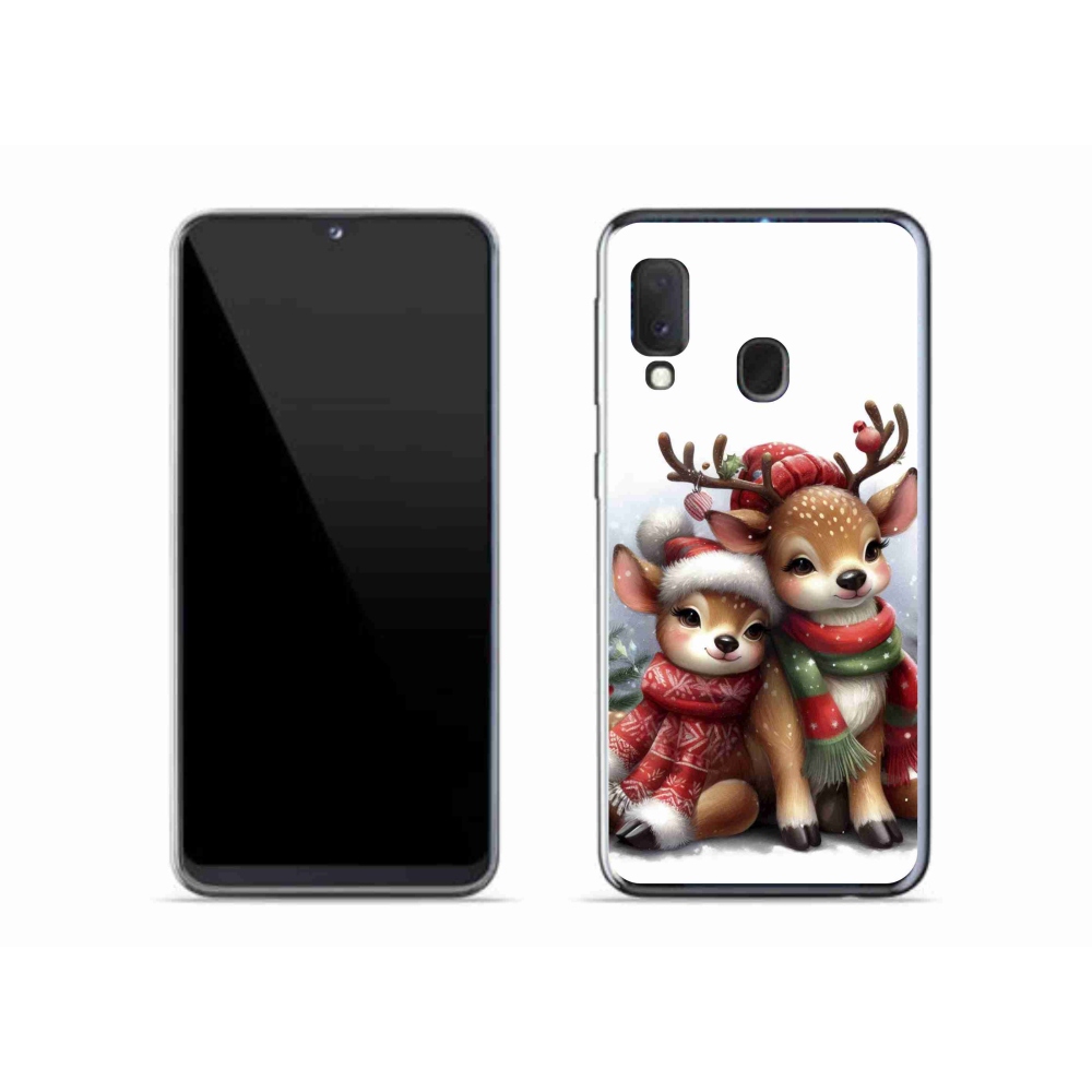 Zselés borítás mmCase Samsung Galaxy A20e készülékhez - karácsonyi rénszarvas