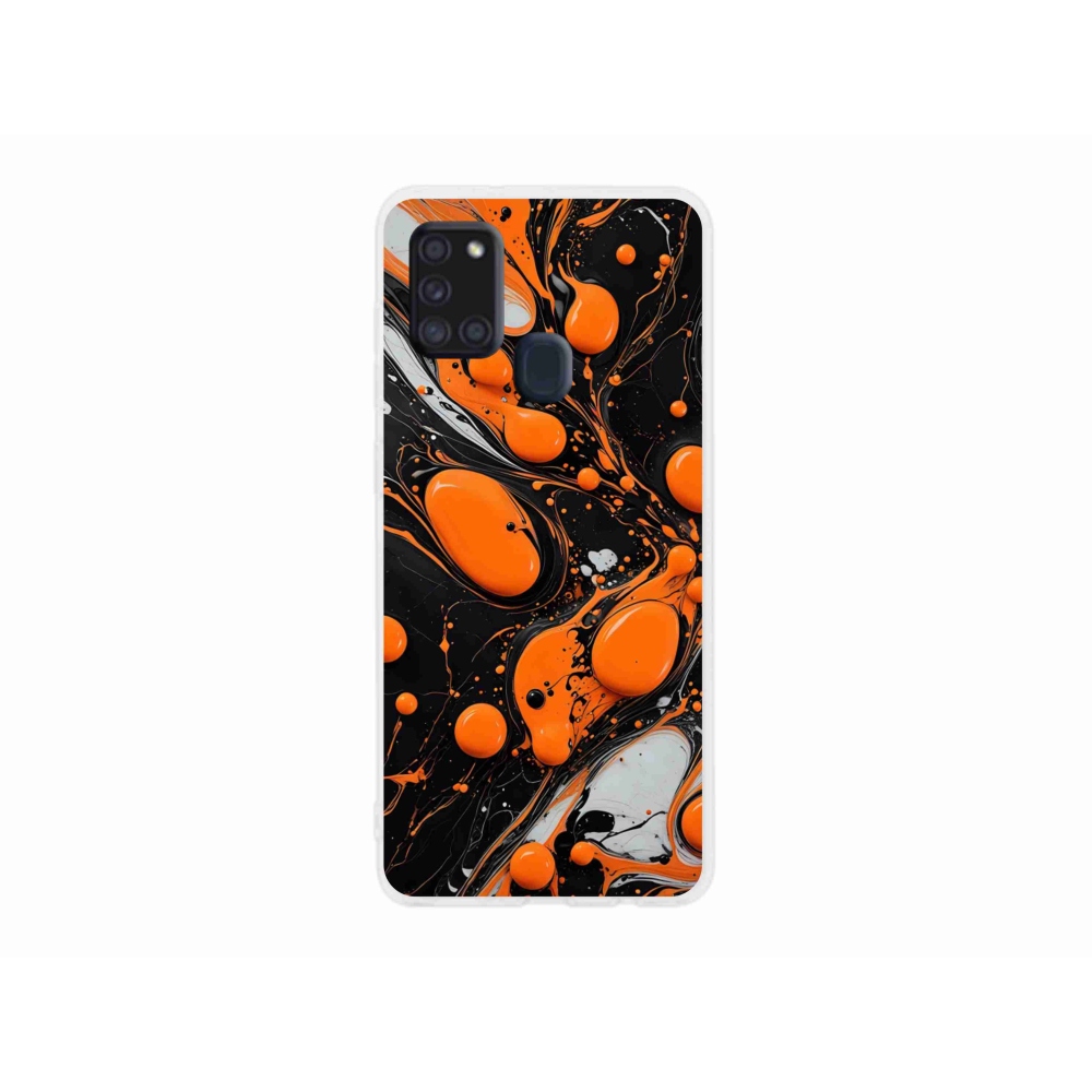 Zselés borítás mmCase Samsung Galaxy A21s készülékhez - absztrakt motívum 41