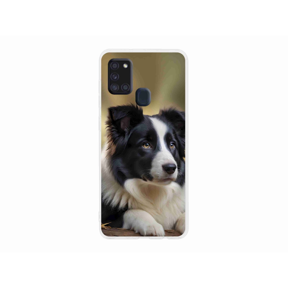 Gél borítás mmCase Samsung Galaxy A21s - border colie 2