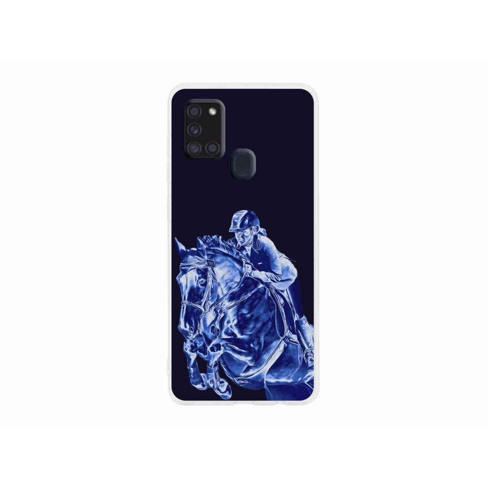 Zselés borítás mmCase Samsung Galaxy A21s készülékhez - versenyló