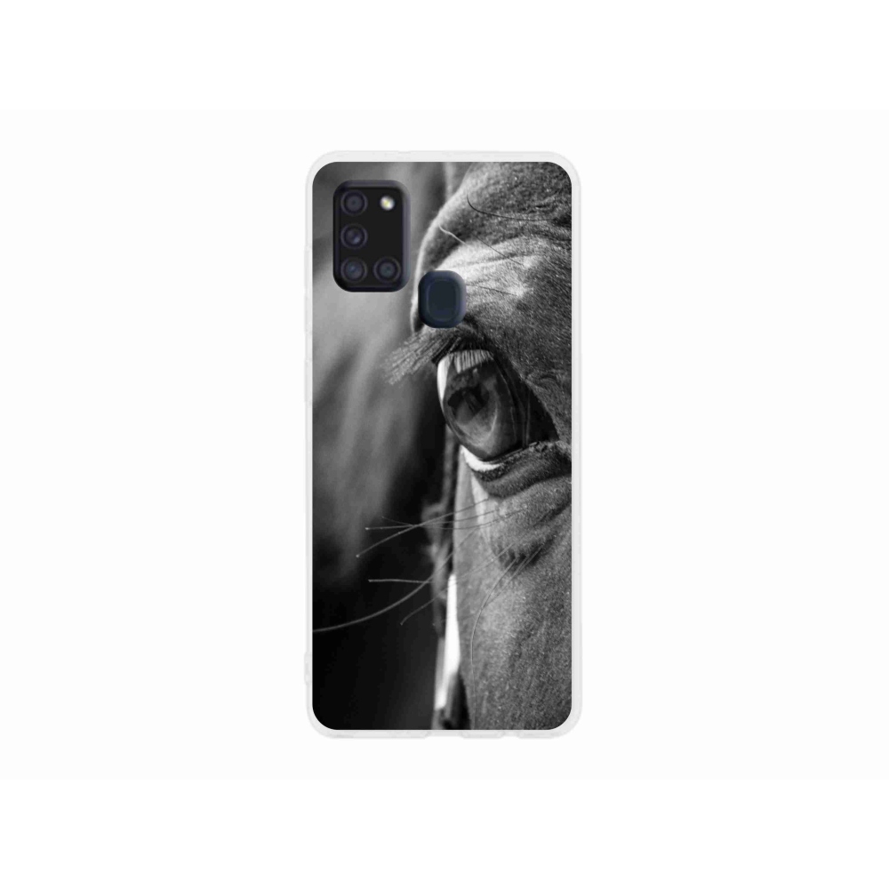 Gél borítás mmCase Samsung Galaxy A21s készülékhez - ló nézet