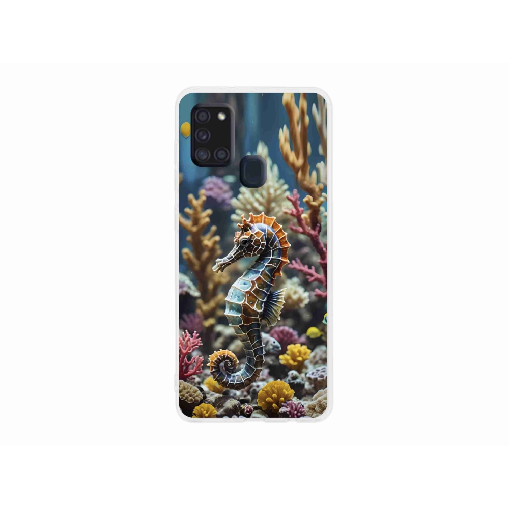 Zselés borítás mmCase Samsung Galaxy A21s készülékhez - csikóhal 2