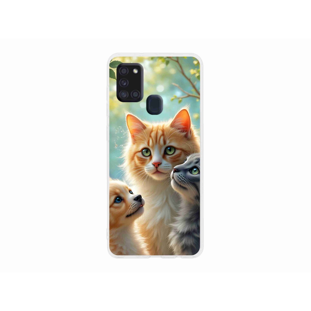 Gél borítás mmCase Samsung Galaxy A21s - állatbarátság 2
