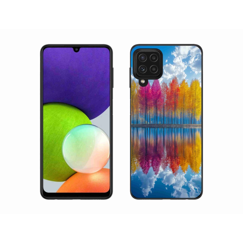 Gél borítás mmCase Samsung Galaxy A22 4G - színes fák